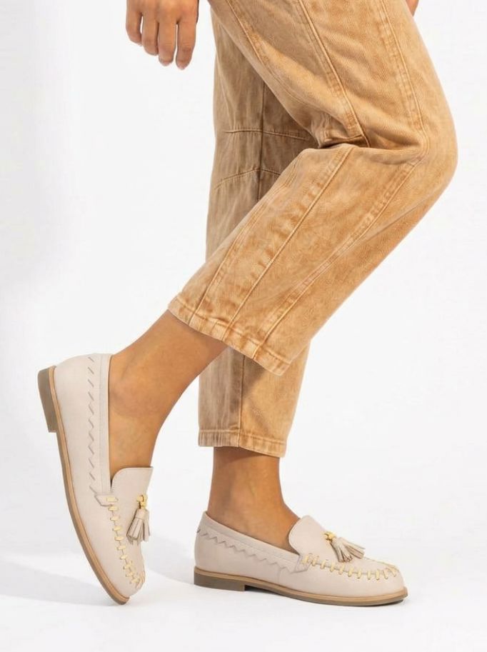 Mocasin Mujer / Delta Beige Amarillo MOCASINES Giani Dafirenze 