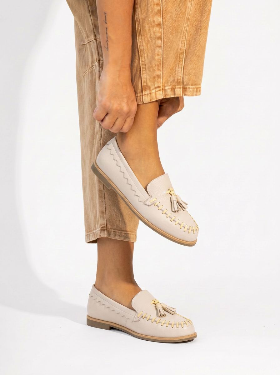 Mocasin Mujer / Delta Beige Amarillo MOCASINES Giani Dafirenze 