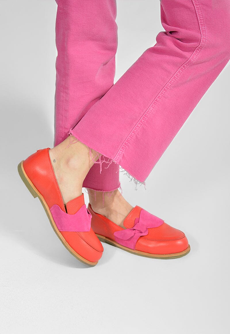 Mocasin Mujer / Elba Rojo Fucsia MOCASINES Giani Dafirenze 