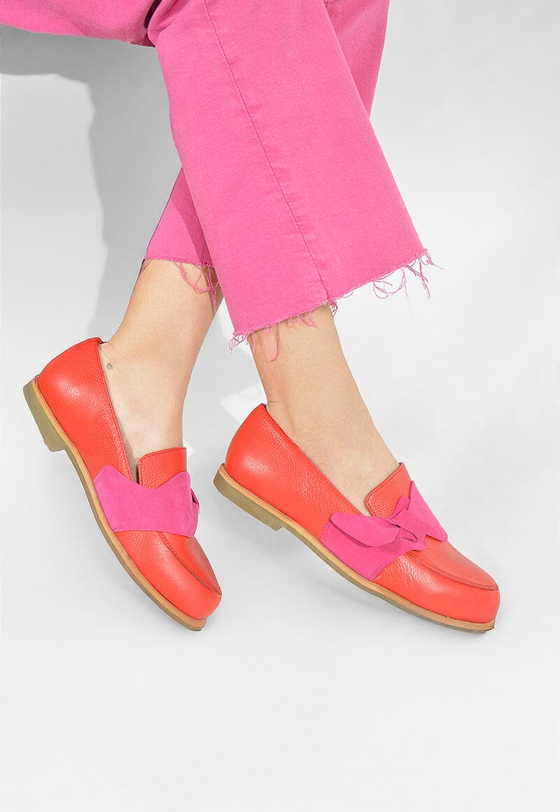 Mocasin Mujer / Elba Rojo Fucsia MOCASINES Giani Dafirenze 