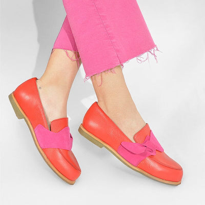 Mocasin Mujer / Elba Rojo Fucsia