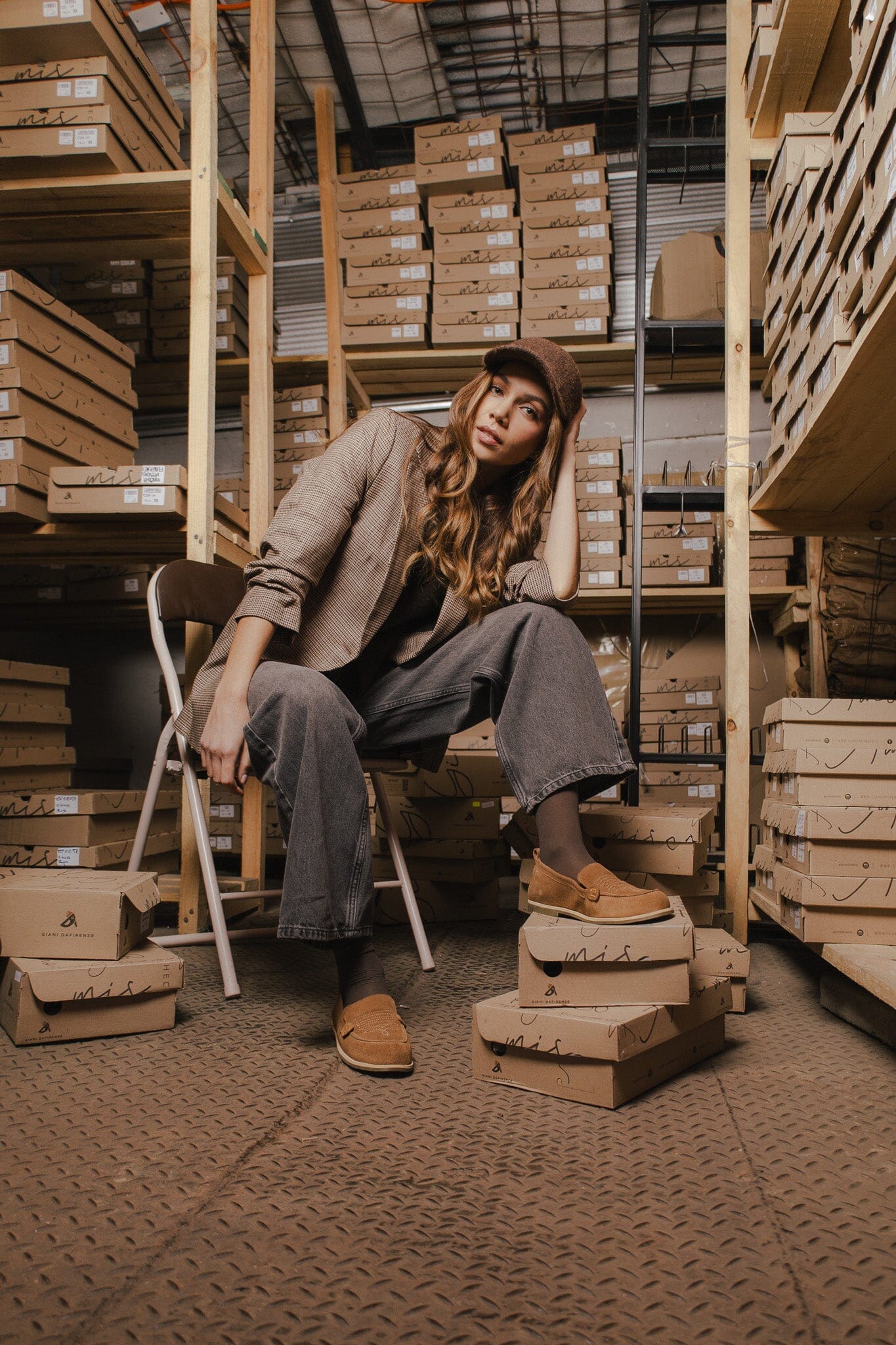 Mocasin Mujer / Junco Taupe MOCASINES Giani Dafirenze 