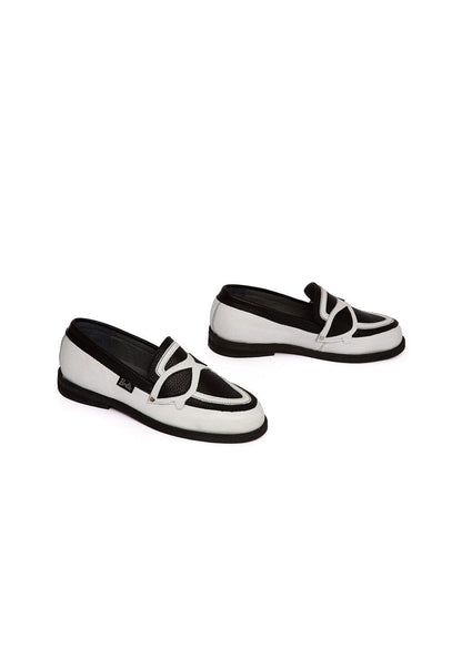 Mocasin Mujer / Kitty Negro Blanco MOCASINES Giani Dafirenze 