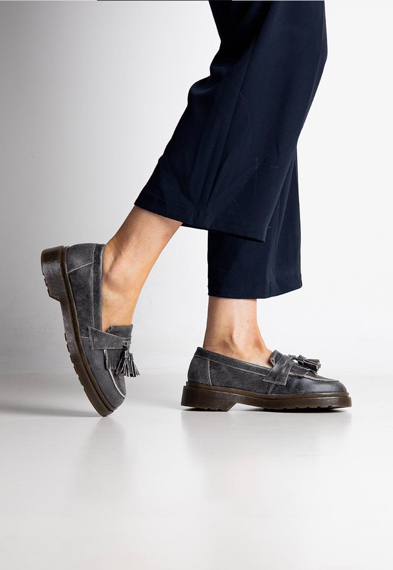 Mocasin Mujer / Matilde Gris MOCASINES Giani Dafirenze 