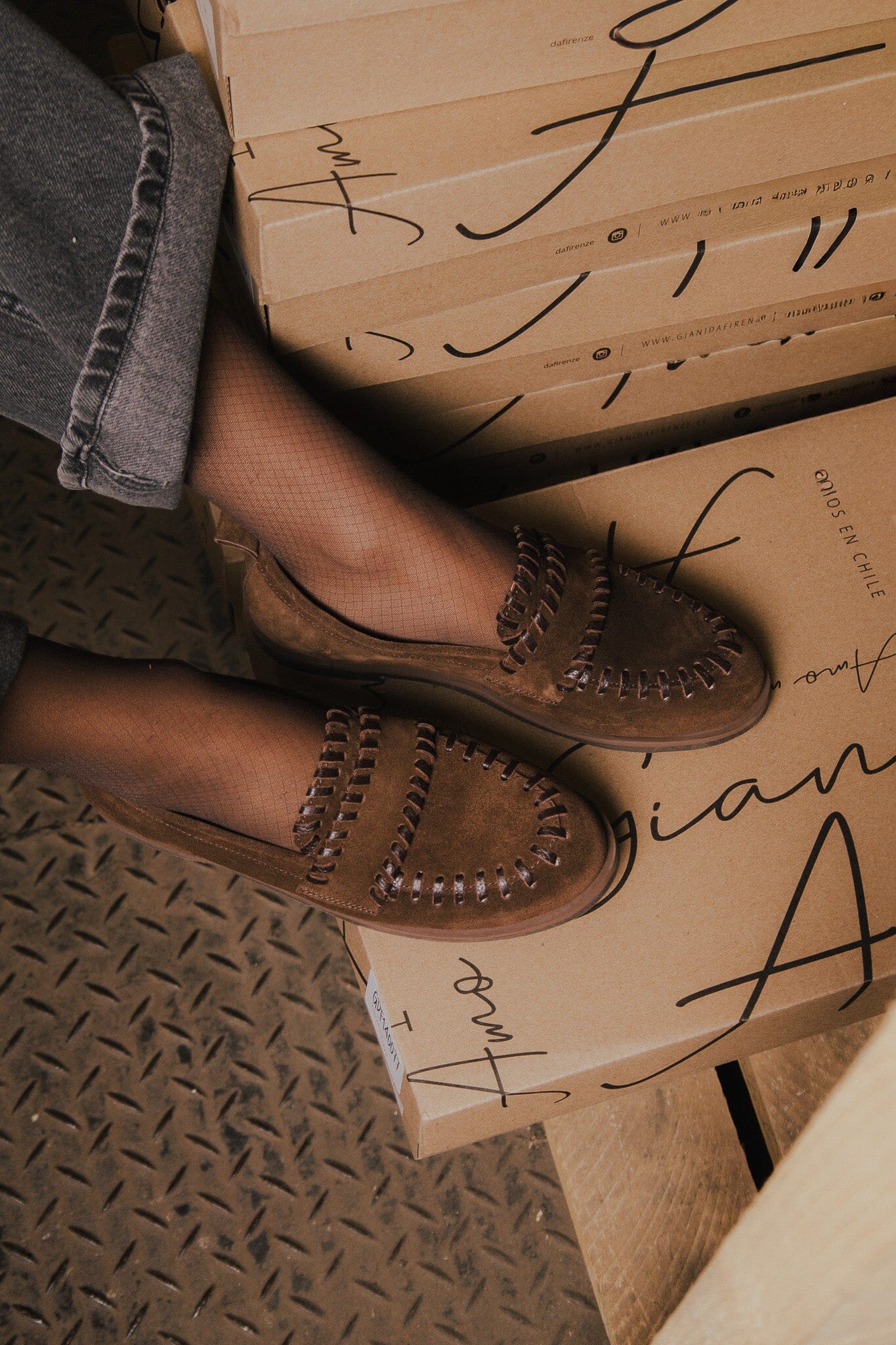Mocasin Mujer / Rocio Café MOCASINES Giani Dafirenze 