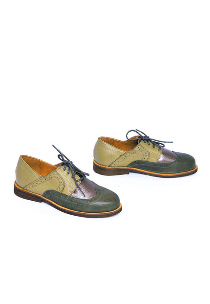 Mocasin Mujer / Simone Verde Metalico MOCASINES Giani Dafirenze 