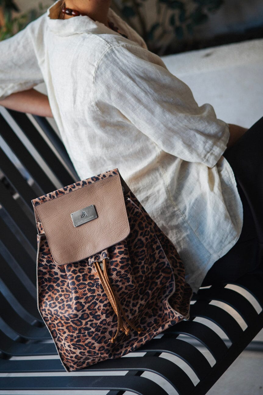 Mochila Mujer / Sauce Café Print MOCHILAS Giani Dafirenze 