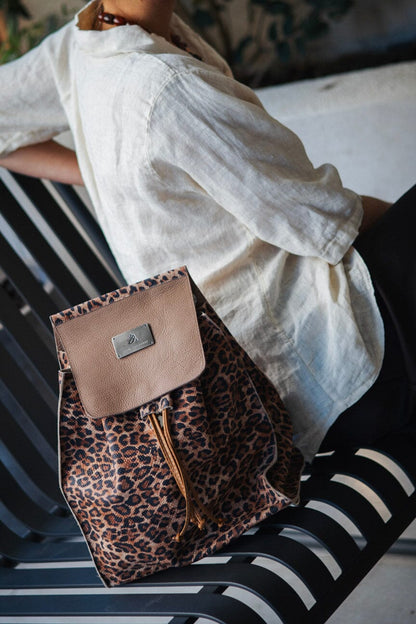 Mochila Mujer / Sauce Café Print MOCHILAS Giani Dafirenze 