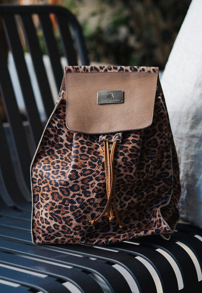 Mochila Mujer / Sauce Café Print MOCHILAS Giani Dafirenze 