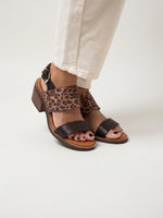 Sandalia Mujer / Adelia Café Leopardo SANDALIAS Giani Dafirenze 