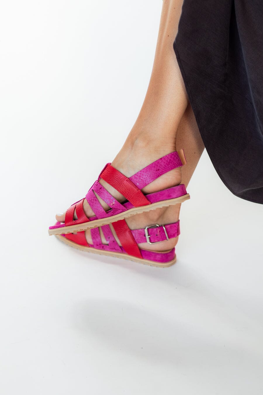 Sandalia Mujer / Antibes Rojo Fucsia SANDALIAS Giani Dafirenze 