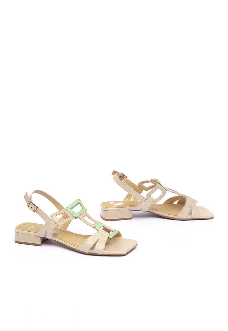 Sandalia Mujer / Bora Beige Verde SANDALIAS Giani Dafirenze 