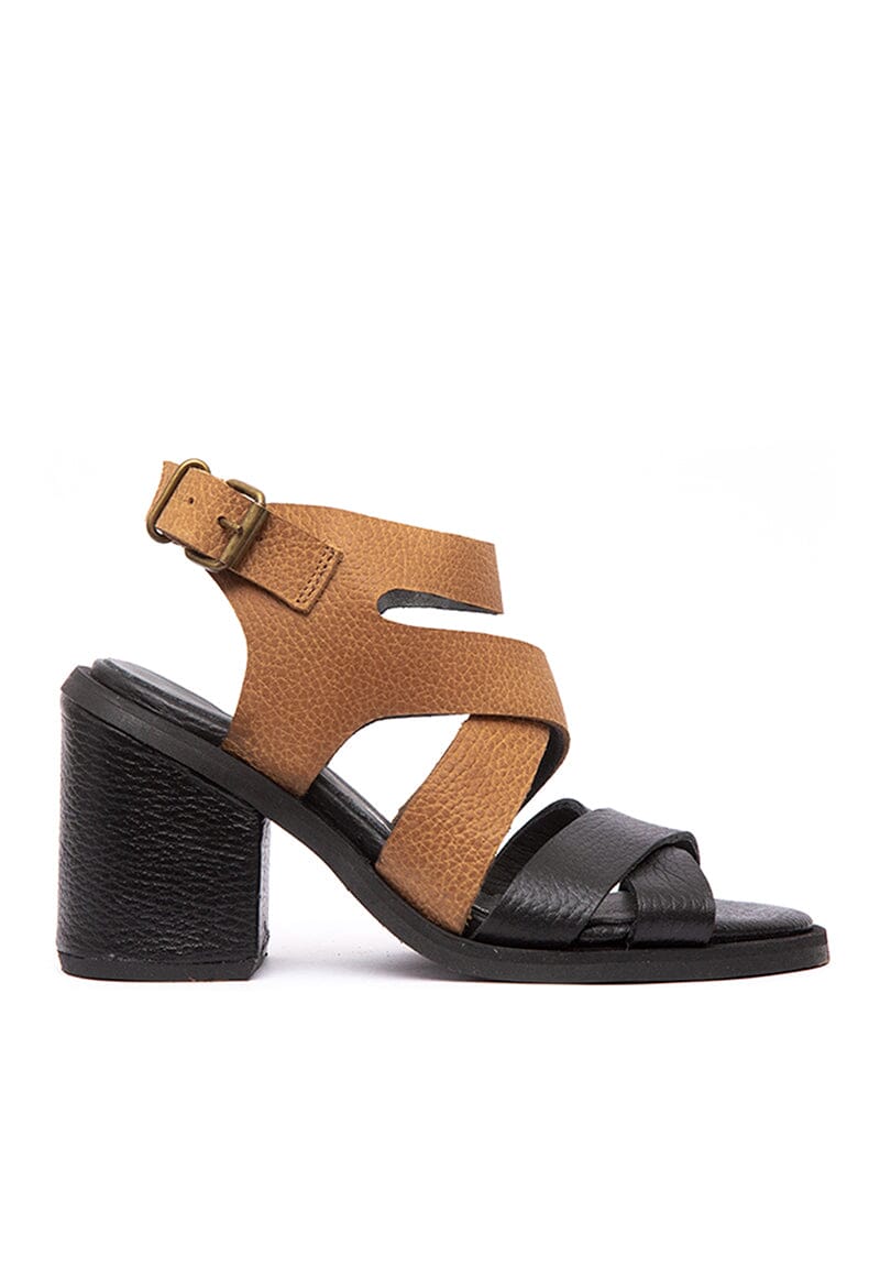 Sandalia Mujer / Buzios Negro Camel SANDALIAS Giani Dafirenze 