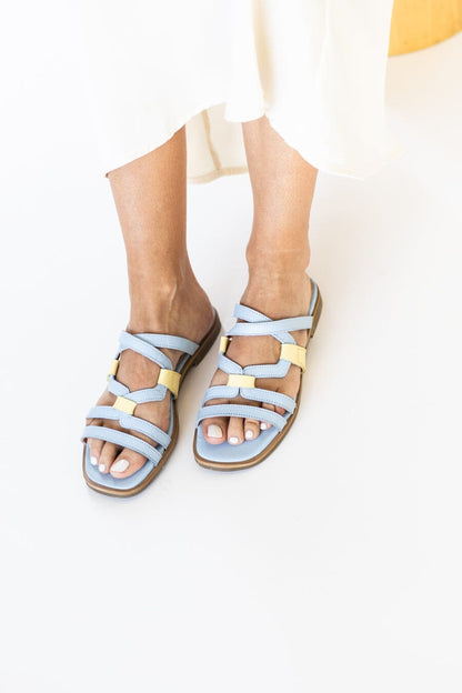 Sandalia Mujer / Costa Celeste Amarillo SANDALIAS Giani Dafirenze 