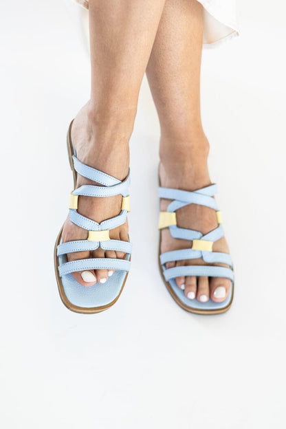 Sandalia Mujer / Costa Celeste Amarillo SANDALIAS Giani Dafirenze 