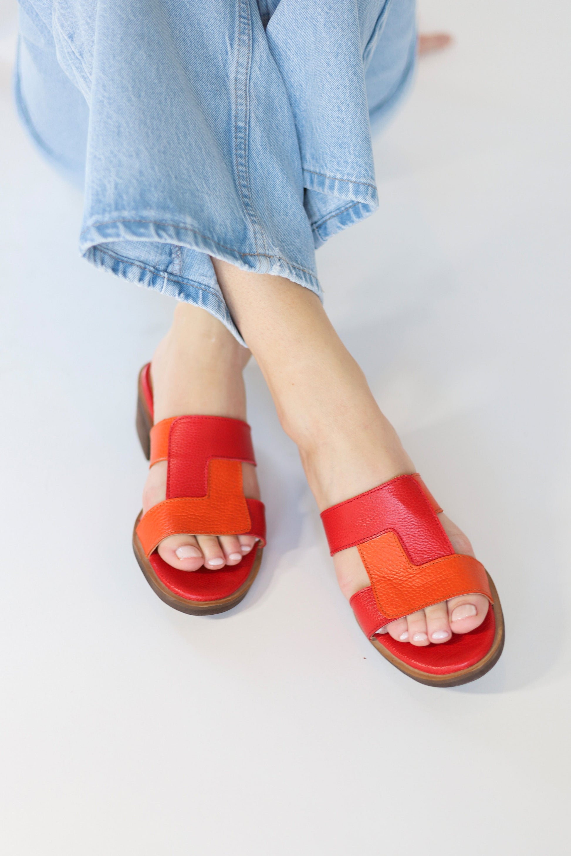 Sandalia Mujer / Dolce Rojo Naranja SANDALIAS Giani Dafirenze 