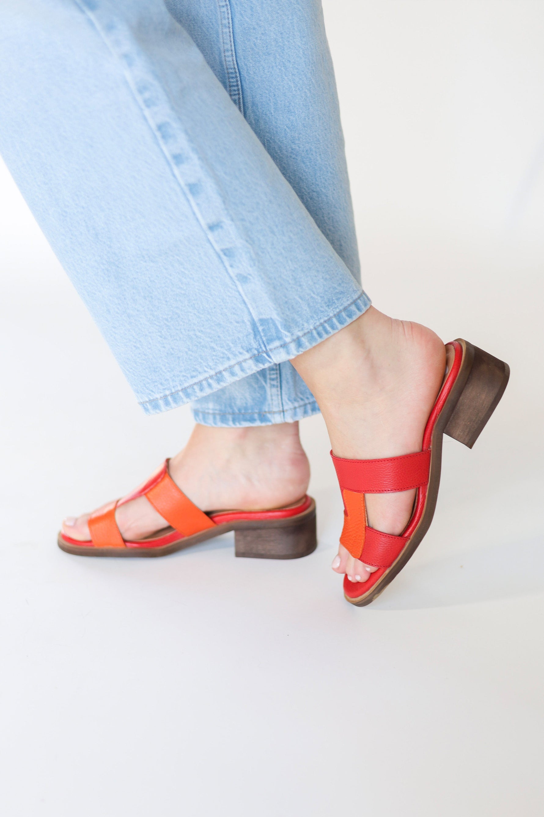 Sandalia Mujer / Dolce Rojo Naranja SANDALIAS Giani Dafirenze 