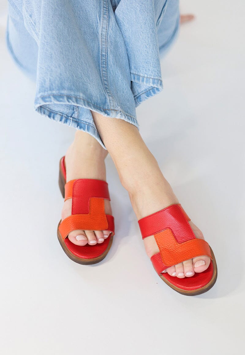 Sandalia Mujer / Dolce Rojo Naranja SANDALIAS Giani Dafirenze 