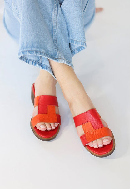 Sandalia Mujer / Dolce Rojo Naranja SANDALIAS Giani Dafirenze 