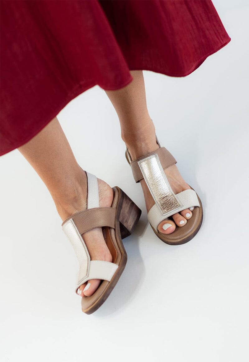 Sandalia Mujer / Esmeralda Beige Café SANDALIAS Giani Dafirenze 