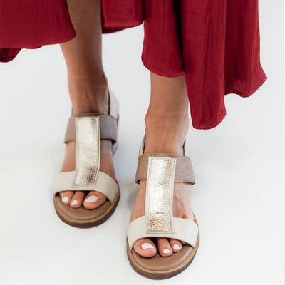 Sandalia Mujer / Esmeralda Beige Café