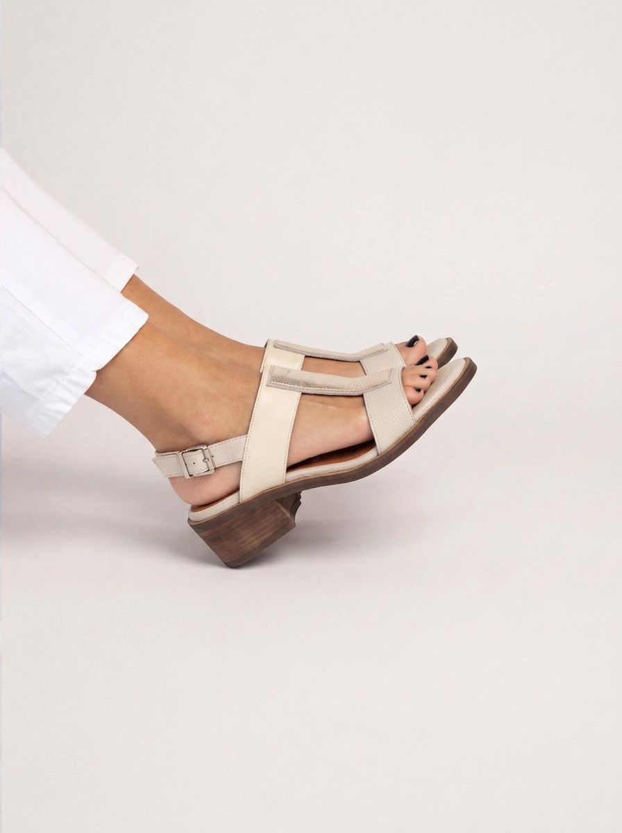 Sandalia Mujer / Esmeralda Beige Niquel SANDALIAS Giani Dafirenze 