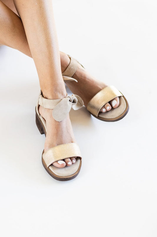 Sandalia Mujer / Halieto Beige Niquel SANDALIAS Giani Dafirenze 