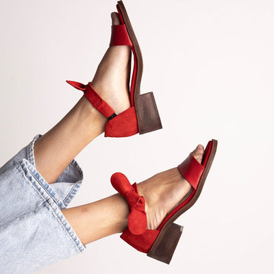 Sandalia Mujer / Halieto Rojo