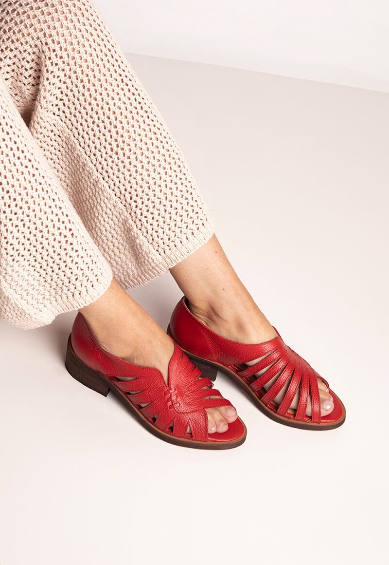 Sandalia Mujer / Mielero Rojo SANDALIAS Giani Dafirenze 