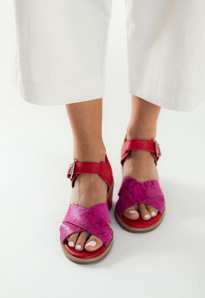 Sandalia Mujer / Nera Fucsia Rojo SANDALIAS Giani Dafirenze 