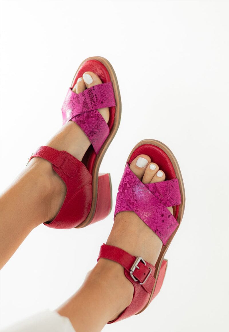Sandalia Mujer / Nera Fucsia Rojo SANDALIAS Giani Dafirenze 