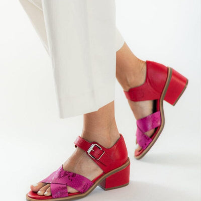 Sandalia Mujer / Nera Fucsia Rojo