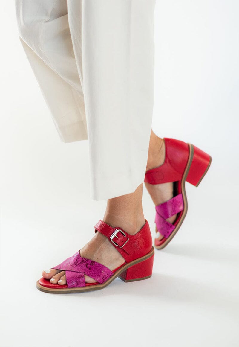 Sandalia Mujer / Nera Fucsia Rojo SANDALIAS Giani Dafirenze 