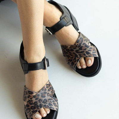 Sandalia Mujer / Nera Print Negro