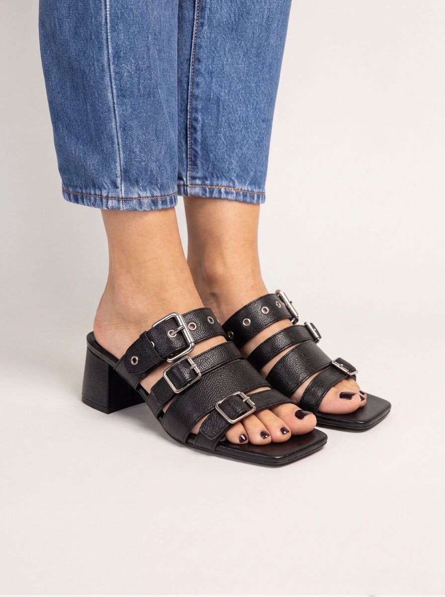 Sandalia Mujer / Nevado Negro SANDALIAS Giani Dafirenze 