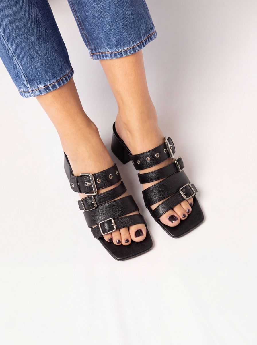 Sandalia Mujer / Nevado Negro SANDALIAS Giani Dafirenze 