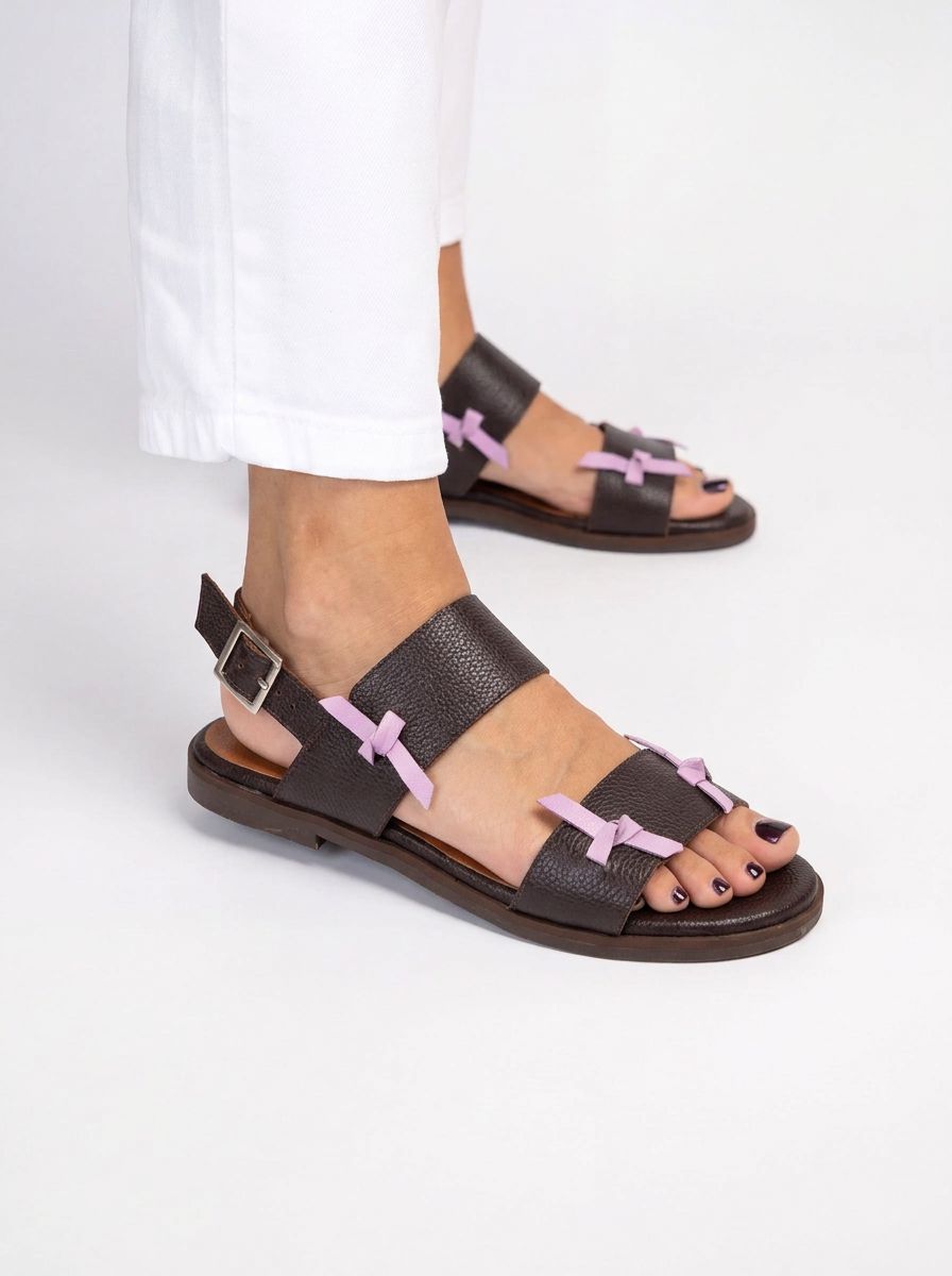 Sandalia Mujer / Niebla Café Lila SANDALIAS Giani Dafirenze 