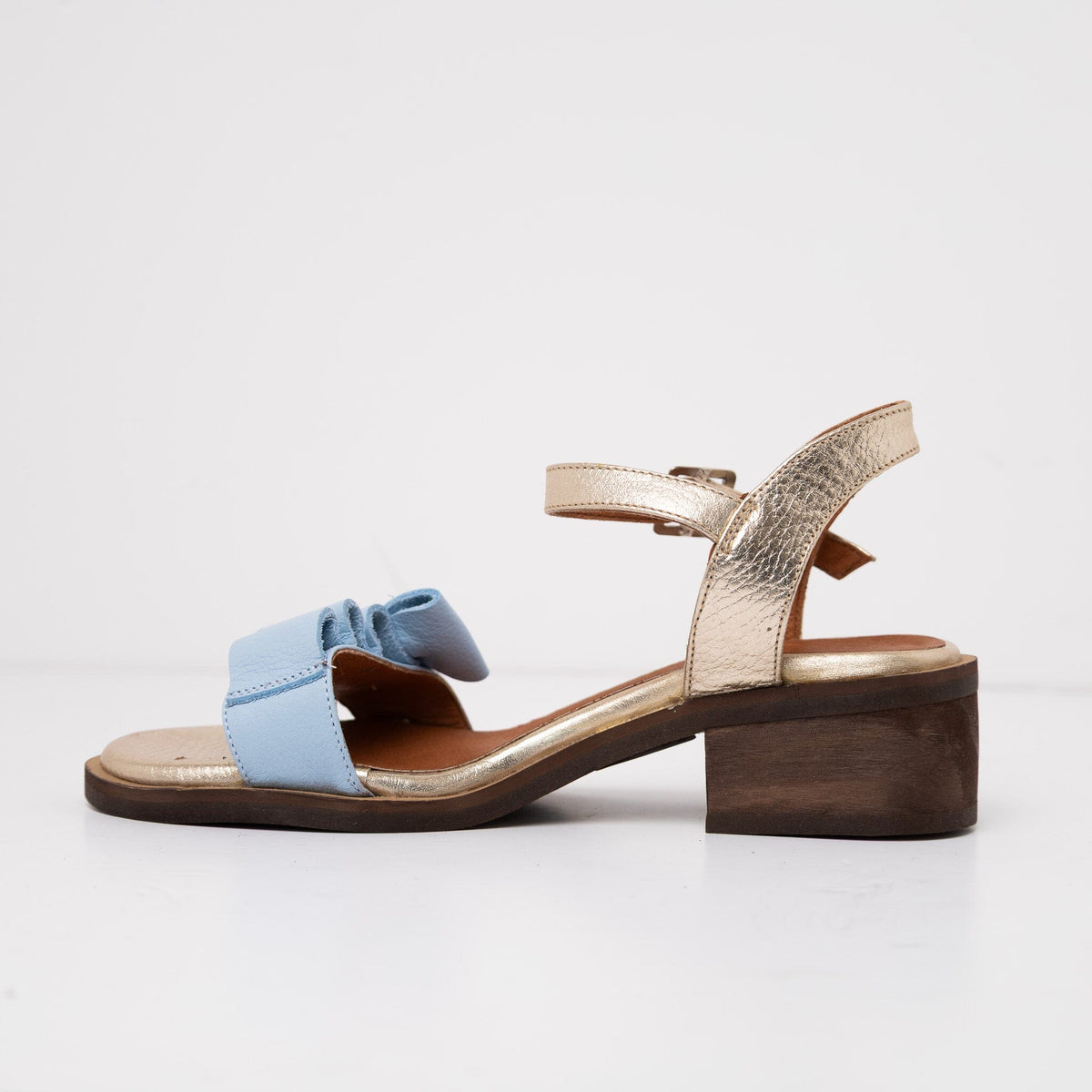 Sandalia Mujer / Nogal Celeste Niquel SANDALIAS Giani Dafirenze 