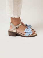 Sandalia Mujer / Nogal Celeste Niquel SANDALIAS Giani Dafirenze 