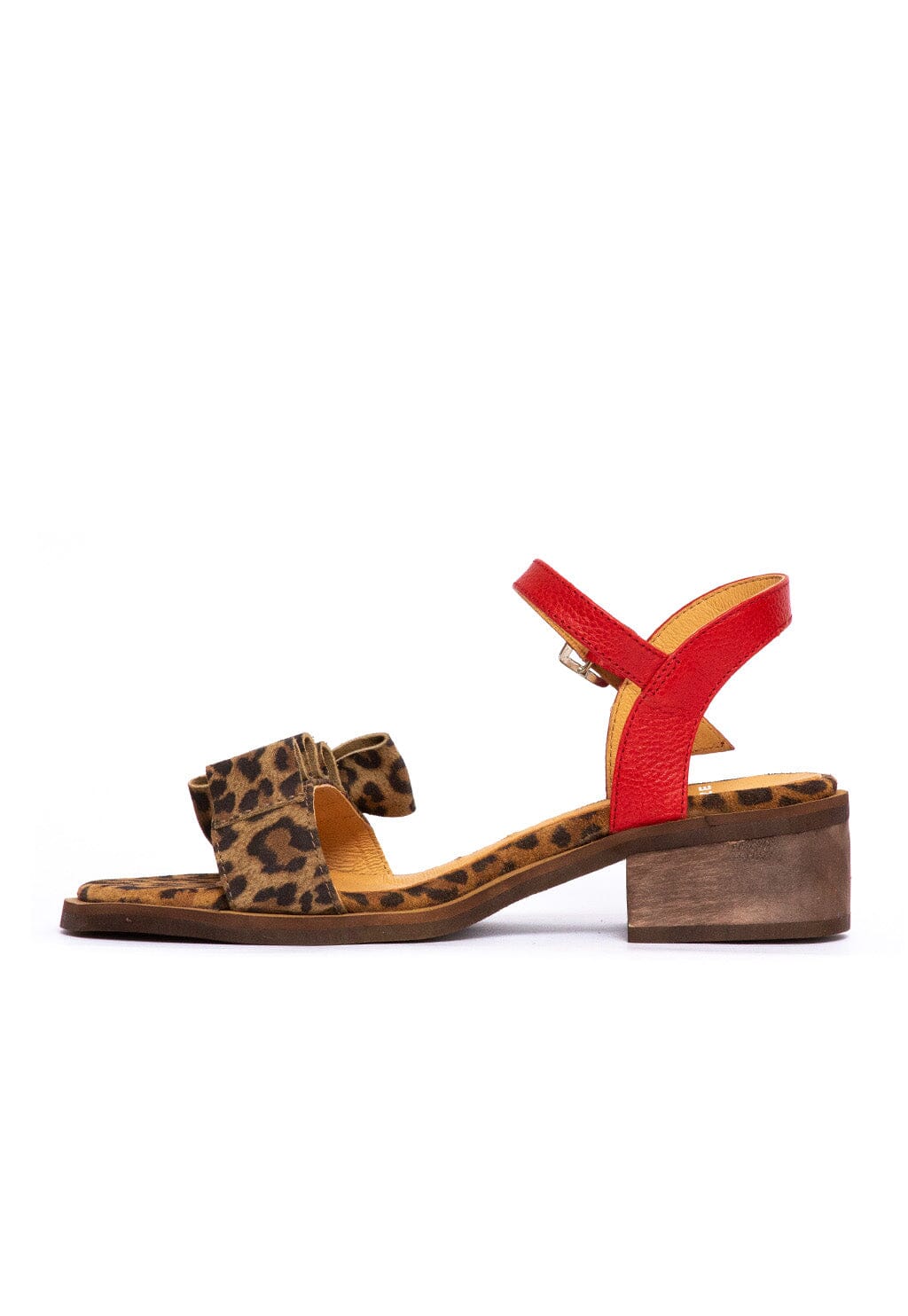 Sandalia Mujer / Nogal Leopardo Rojo SANDALIAS Giani Dafirenze 