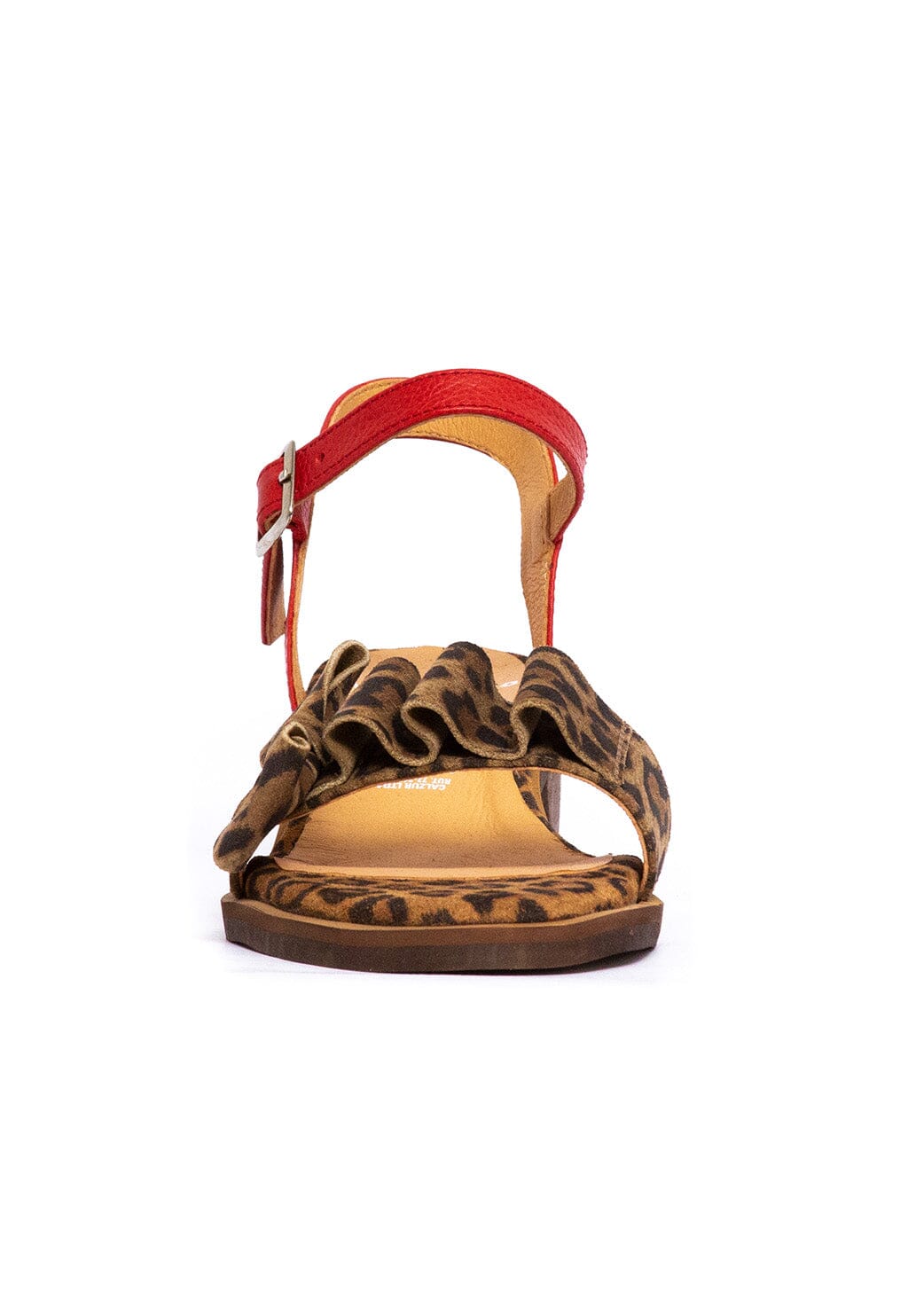 Sandalia Mujer / Nogal Leopardo Rojo SANDALIAS Giani Dafirenze 