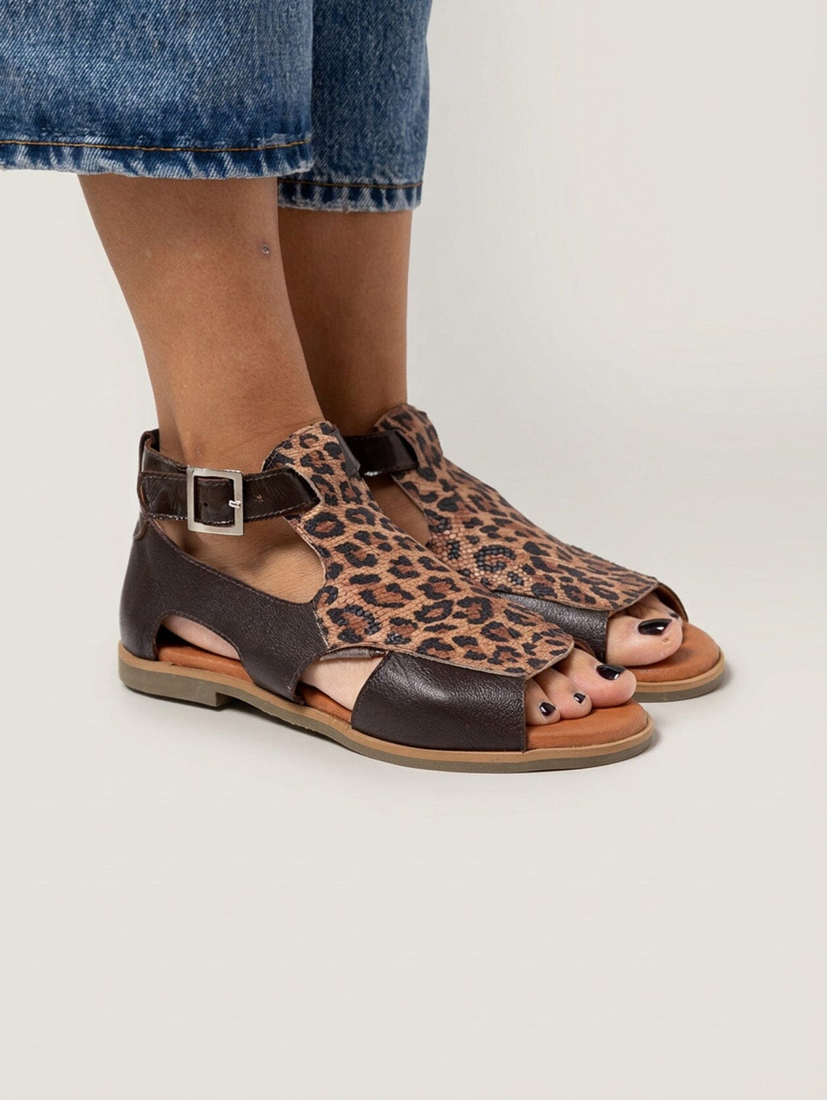 Sandalia Mujer / Octay Café Leopardo SANDALIAS Giani Dafirenze 