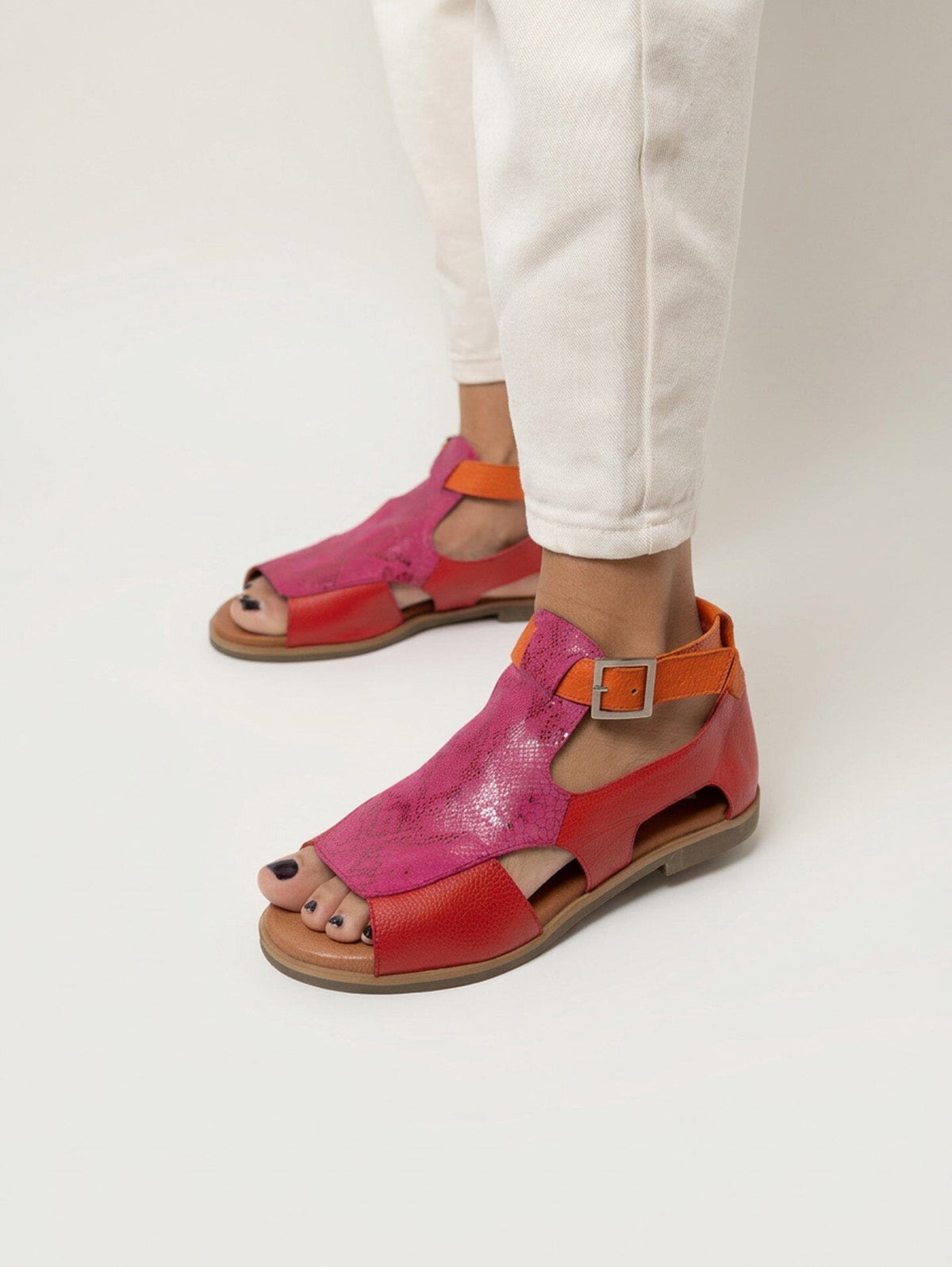 Sandalia Mujer / Octay Rojo Fucsia SANDALIAS Giani Dafirenze 