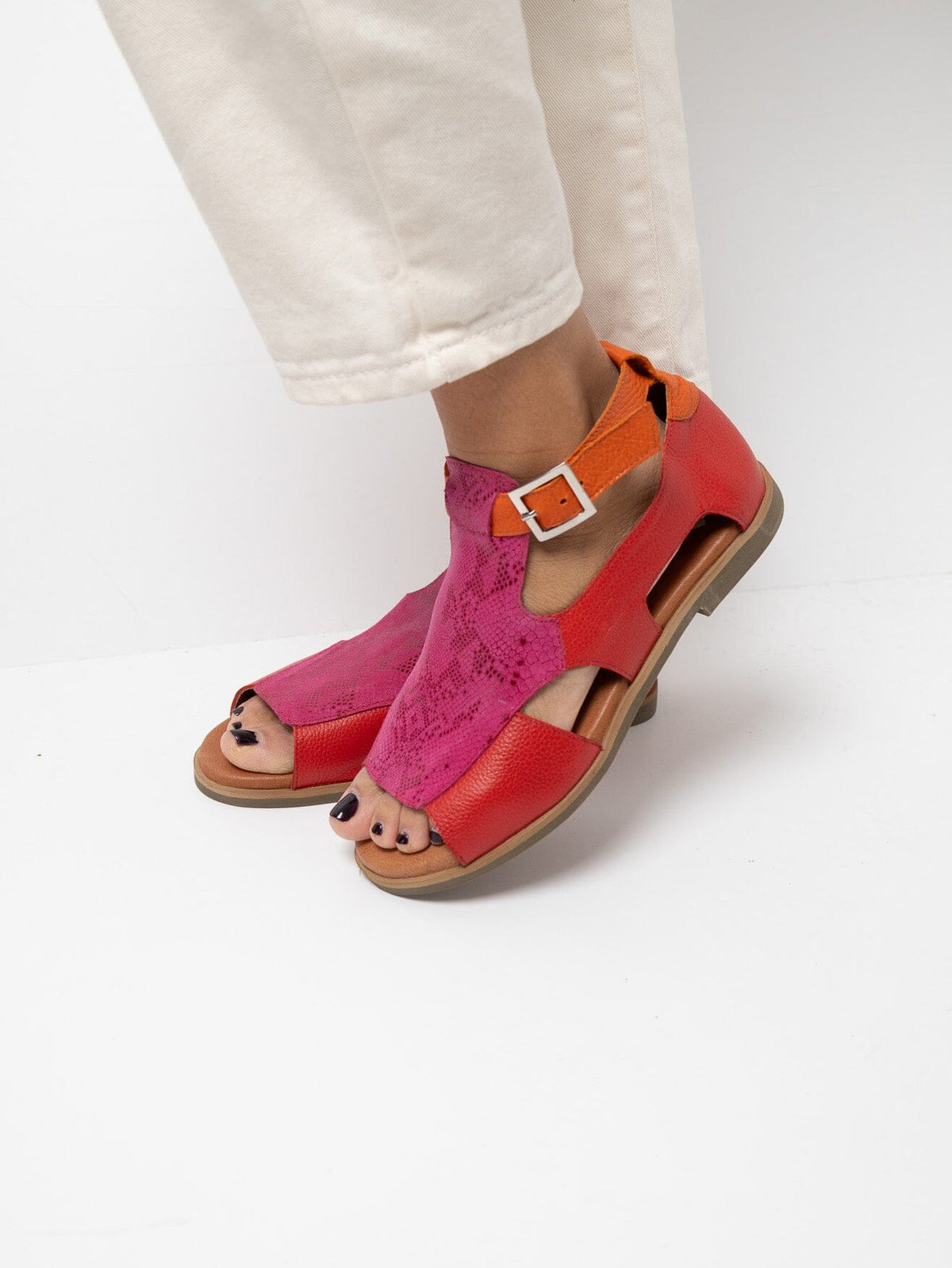 Sandalia Mujer / Octay Rojo Fucsia SANDALIAS Giani Dafirenze 