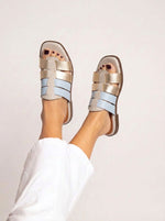 Sandalia Mujer / Opalo Niquel Celeste SANDALIAS Giani Dafirenze 