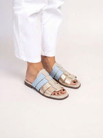 Sandalia Mujer / Opalo Niquel Celeste SANDALIAS Giani Dafirenze 