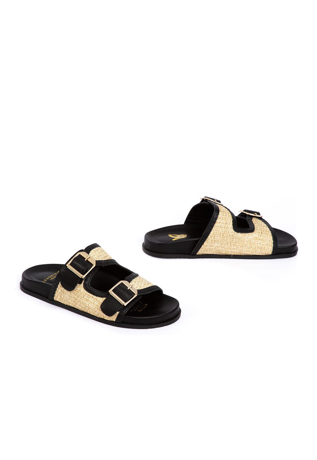 Sandalia Mujer / Palma Negro Beige SANDALIAS Giani Dafirenze 