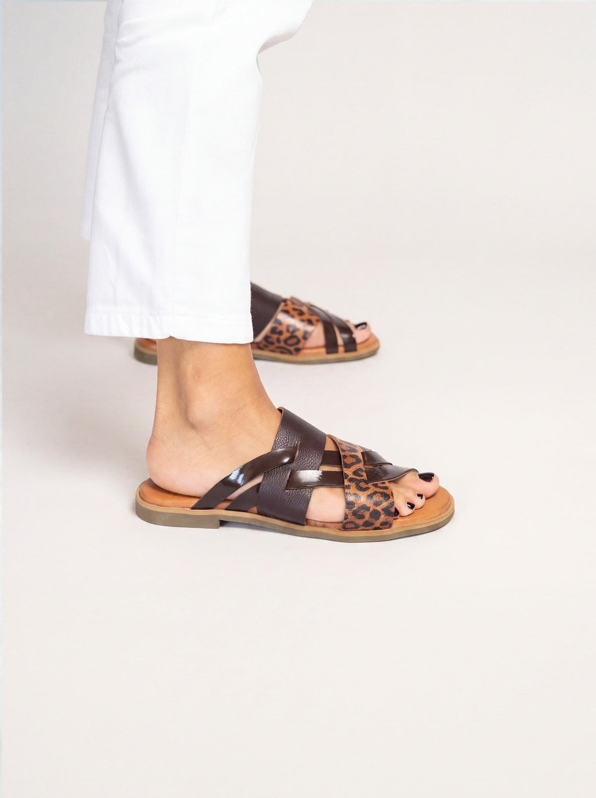 Sandalia Mujer / Pino Café Leopardo SANDALIAS Giani Dafirenze 