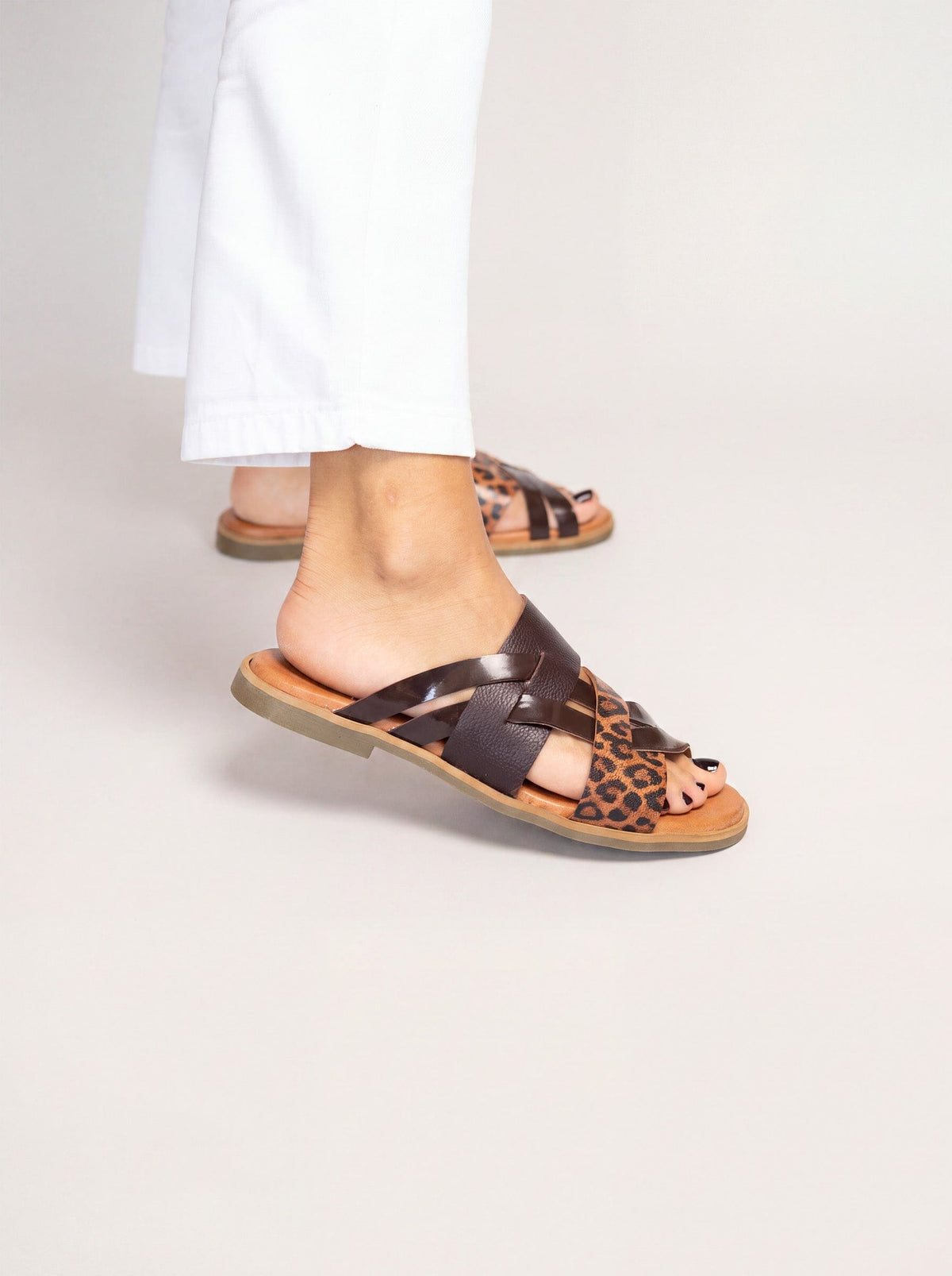 Sandalia Mujer / Pino Café Leopardo SANDALIAS Giani Dafirenze 