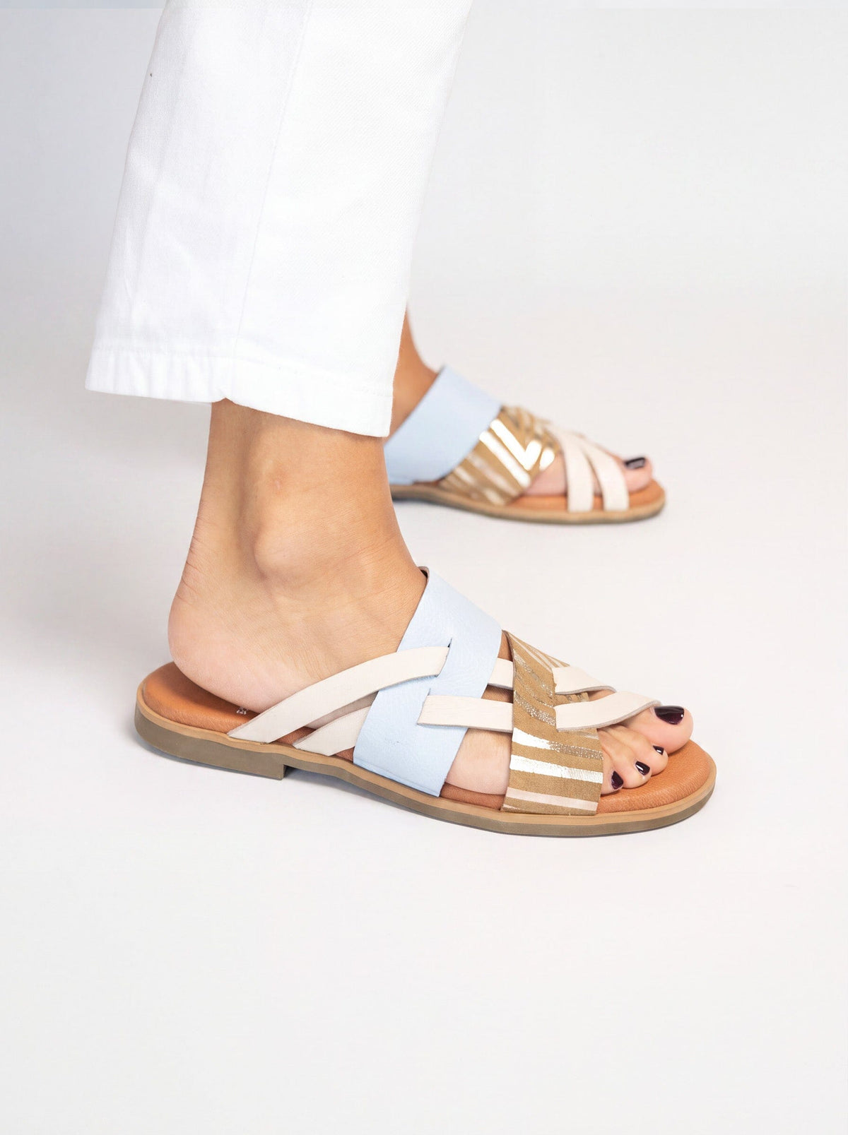 Sandalia Mujer / Pino Print Celeste SANDALIAS Giani Dafirenze 